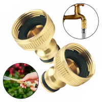 Fitting 3/4 To 1/2 INCH Brass Garden Faucet Hose Tap Water Adapter Connector Water Pipe Fittings Water Gun Accessories