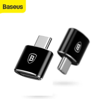 Baseus USB female to Type C male OTG adapter adaptador usb tipo c for samsung galaxy S9 for xiaomi otg usb Converter
