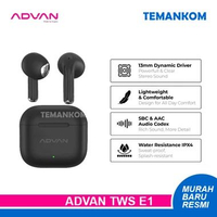 TWS Advan E1 headset bluetooth earphone bluetooth handsfree hedset murah true wireless garansi resmi