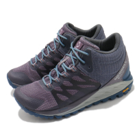 Merrell 戶外鞋 Antora 2 Mid GTX 女鞋 登山 越野 耐磨 黃金大底 緩震 穩定 紫 藍 ML066748