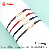 Gelang Tali Emas Model Serut Heksana J5Ismoyo
