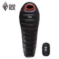Black Ice B-series Blackice Warm Ultralight Mummy 90% Gray Duck Down Sleeping Bag For Camping Hiking B200 B400 B700 B1000 B1500