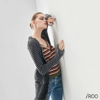 【iROO】流蘇裝飾針織外套