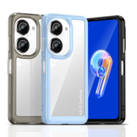 For Asus Zenfone 9 Zenfone9 Case Shockproof Silicone TPU Bumper with Clear Hard Cover Phone Case for Asus Zenfone 9 Zenfone9 5G