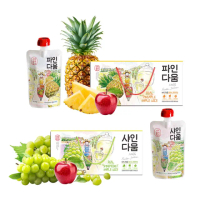 【韓味不二】韓國100%鳳梨蘋果汁/葡萄蘋果汁100ml*20入禮盒X1盒(送禮推薦/節日禮盒/春節禮盒)