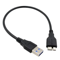 30CM USB PC Data Cable Cord For Transcend 1TB TS1TSJ25M3 2TB TS2TSJ25M3 StoreJet Hard Drive