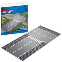 LEGO 樂高 City Straight and T-Junction 60236 Building Kit (2 Piece)