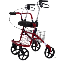 Elderly Shopping Portable Trolley Elderly Shopping Folding Can Sit Wheelchair Four-Wheel