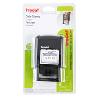 ตรายางวันที่หมึกในตัว+RECEIVED โทรดัท TR-4750 น้ำเงินแดง