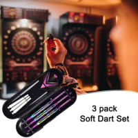 3Pcs Target Throwing Darts Set with Flight Protectors Steel Tip Darts Set Darts Metal Tip Set for Dart Board