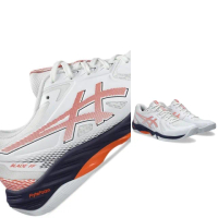 【asics 亞瑟士】BLADE FF 男款 羽球鞋 一般楦(1071A093-103 白 新星橙 靈活 速度型 室內運動鞋)