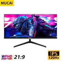 MUCAI N2570 25.7 Inch Monitor Quasi-2K 120Hz WFHD Wide Display 21:9 IPS Desktop LED Game Computer Screen Not Curved DP/2560*1080