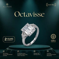 Allureate Octavisse - Cincin Wanita Celestia Moissanite - Signature (GRA Certificated)