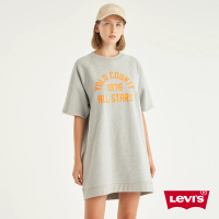 LEVIS 官方旗艦 Gold Tab金標系列 女款 長版寬袖T恤洋裝 熱賣單品 A6863-0001