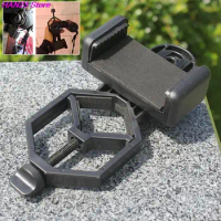 1PC Black Cell Phone Adapter Plastic For Monocular Microscope Telescope Binoculars Cell Phone Clip Holder