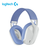 羅技 G435 輕量雙模無線藍芽耳機-白