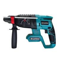 Electric Brushless Hammer Drill Multifunctional Cordless Rotary Hammer Drill Power Tools For Makita 18V Battery(No Battery)