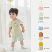Lapome bộ cộc tay mềm mịn xứ biển chất liệu petit cho bé từ 6 tháng đến 3 tuổi