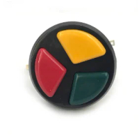 Button 3 in 1 arcade button integrated arcade game micro switch machine parts accessories