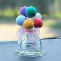 網紅告白氣球擺件創意可愛個性車內飾品車載中控臺女神款車擺飾品