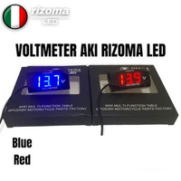 VOLTMETER MODEL KOSO UNIVERSAL SEMUA MOTOR WATERPROOF BIRU