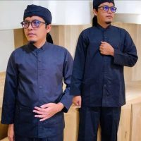 Setelan Baju pangsi sunda dewasa bahan kain drill premium