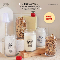 Suka Home Gelas Kaca Lucu Aesthetic ala Korea Popcan Glass Custom Kado Unik Cangkir Kopi Mug Kaca