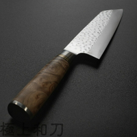 佐治武士作 文化切付刀 菜刀 萬用刀刀 花梨瘤柄 SG2粉末鋼 180mm SA505【極上和刀】【日本高品質菜刀】【領券滿額再折千6/30止】