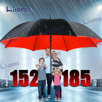 ขายร้อน คลังสินค้า Lhome ร่มขนาดใหญ่พับได้ กว้างถึง 152/185CM กันแดด กันฝน พับได้ โครงร่มแข็งแรง คุณ