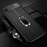 เคสโทรศัพท์, เคสสำหรับ Huawei Y9 2019, หนังหรูหราบางเฉียบ, การป้องกันเชื่อมโยงแบบรวมทุกอย่าง, ฝาหลัง