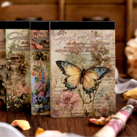 (5M63) 100 Lembar Kertas Hias Seri Bisikan Taman Untuk Dekorasi Scrapbook Bullet Journal Diary Jurna