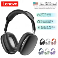 Lenovo P9 Headphone Wireless Bluetooth Headset With Mic Noise Cancelling Headsets Stereo Sound Earph