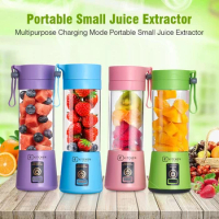 Portable Fruit Juice Blenders Summer Personal Electric Mini Bottle Home USB 4 Blades Juicer Cup Machine For Kitchen
