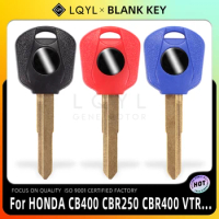 LQYL New Blank Key Motorcycle Replace Uncut Keys For HONDA CB400 VTR250 CB-1 VT250 JADE250 Hornet 250 CBR250 CBR400 MC19 MC22