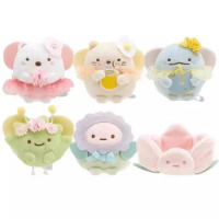 New Flower Butterflies Sumikko Gurashi Plush Keychain Small Pandent Kids Stuffed Animals Toys For Children Gifts 8CM