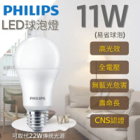 Philips 飛利浦照明 LED 11W 球泡燈(易省型 高光效 無藍光危害 球泡 燈泡 12入)