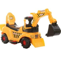 電動挖掘機玩具大號兒童電動玩具挖掘機可坐可騎挖土機 LX 全館免運