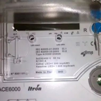 ACE6000 KWH METER TYPE 661D044A 3x230/400V 5(100)A ITRON