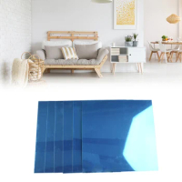 6pcs 3D Square Mirror Tile Wall Stickers Self Adhesive For Bathroom Home Decor Easy To Apply To Any Smooth And Flat Surface