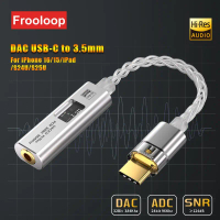 DAC USB Type C to 3.5 mm Jack Adapter HiFi Audio Amplifier Stereo Ephone Headphone Digital Decoding 