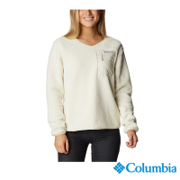 Columbia 哥倫比亞  女款-刷毛長袖上衣-米白 UAR23950BG /FW22