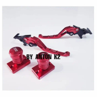 HANDLE REM BRAKE PAKET TUTUP MASTER REM TABUNG VARIASI PCX 150/ADV 150 - Merah, ADV 150