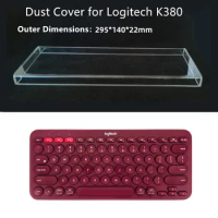 For Logitech K380 Wireless Bluetooth Keyboard Transparent Dust Cover K480 K580 Acrylic Protective Cover