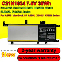 NEW C21N1634 Laptop Battery For Asus Vivobook R542UR R542UR-GQ378T FL5900L FL8000L X542U A580U X580U X580B V587U