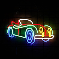 R Car Neon Sign for Wall Decor Wall Car Decor For Men Cave Decor Car Wall Decor For Men Car Room Dec