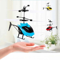 [Johor Seller] Hand Sensor Induction Fun Helicopter Flying Toy With Light Children Toys kawalan jauh