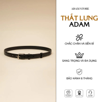 THẮT LƯNG NAM ADAM STORE DÂY ĐEN MẶT BẠC TL2502SD