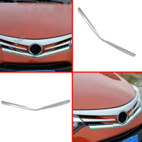 Car Body Cover Bumper Engine ABS Chrome Trim Front Racing Grid Grill Grille Frame For Toyota Vios/Yaris Sedan 2014 2015 2016