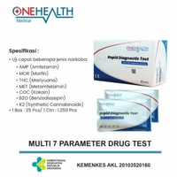 Onehealth Multi Drug 7 Rapid Diagnostic Test isi 1 pc - Alat Tes Narkoba