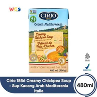 Cirio 1856 Creamy Chickpea Soup 480ml - Sup Kacang Arab Italia dengan Extra Virgin Olive Oil